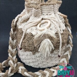 Bucket Bag Product briyucrochet.com Exclusive Handmade Custom Crochet Creations